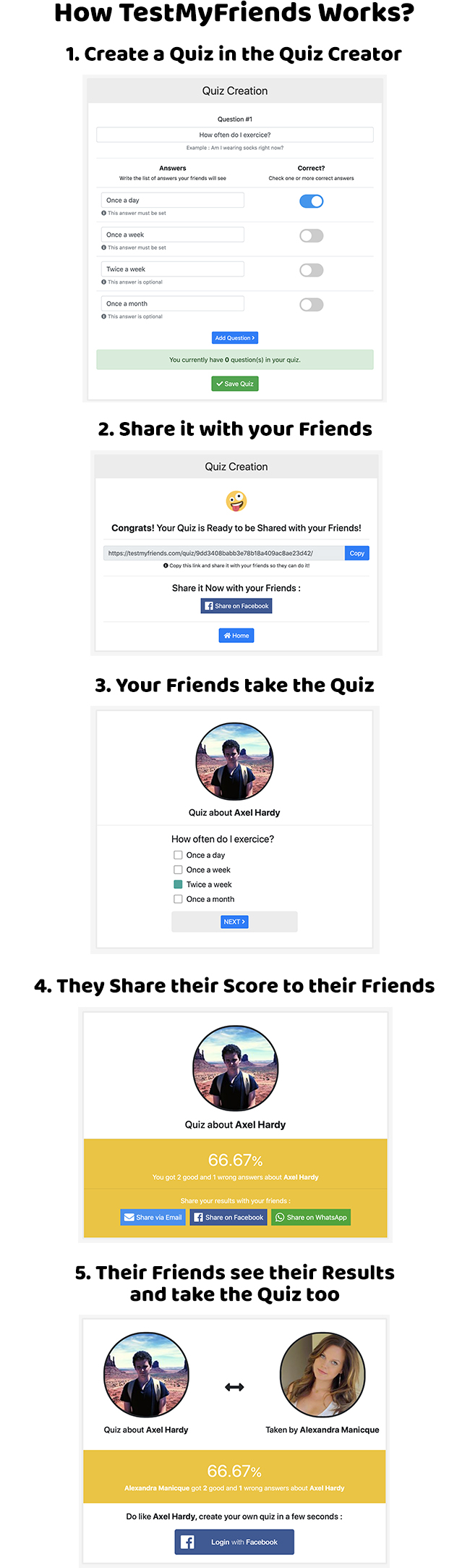 TestMyFriends - Complete Viral Friend Quiz Website - 1